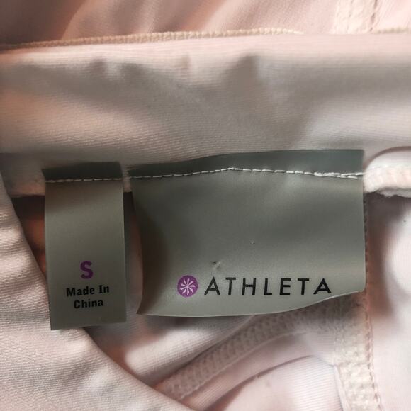 Athleta High Neck Sleeveless Ruched Back Top - Picture 3 of 11